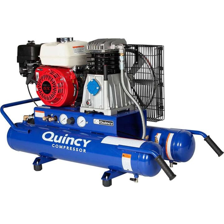 Quincy Wheelbarrow Air Compressor 5.5HP 8 Gallon Honda Engine