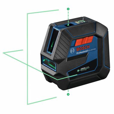 Bosch Green-Beam Self-Leveling Cross-Line Laser with Plumb Points