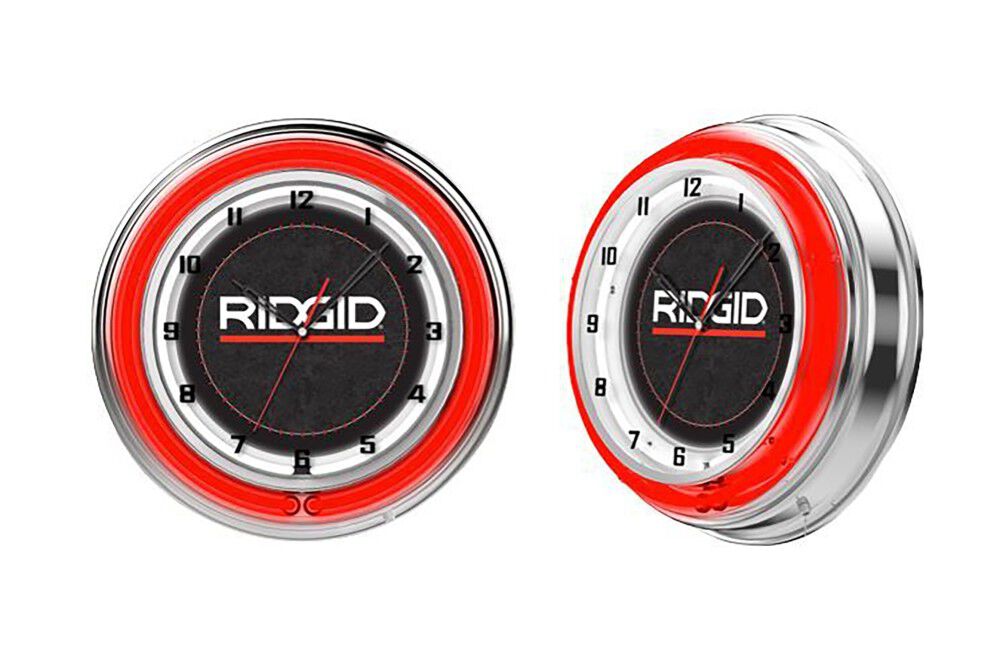 Ridgid Promotional Neon Wall Clock, large image number 2