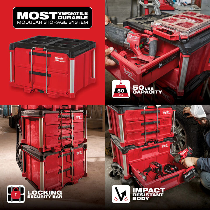 Milwaukee PACKOUT 2-Drawer Tool Box, large image number 5