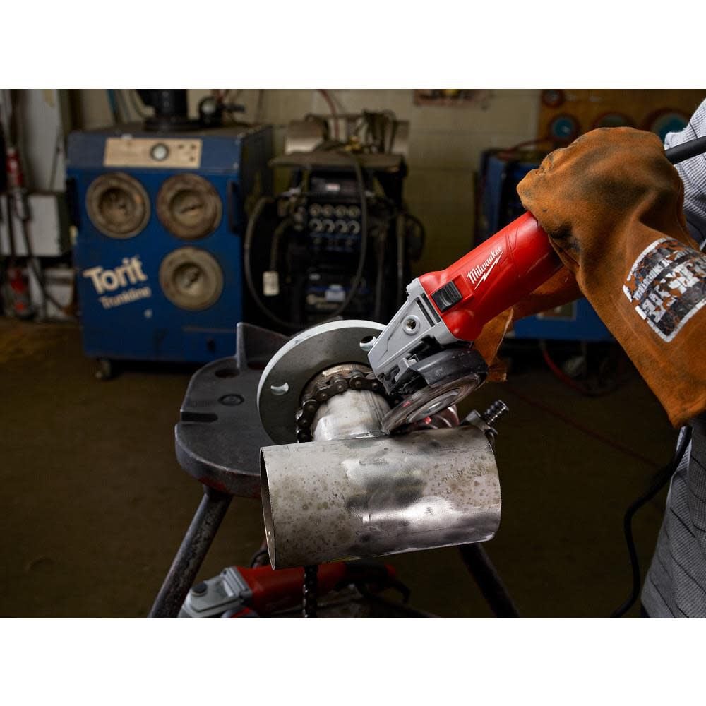 Milwaukee 11 Amp 4 1 2 In Small Angle Grinder Slide Lock On 6146 33 Simolary simolary.com 7