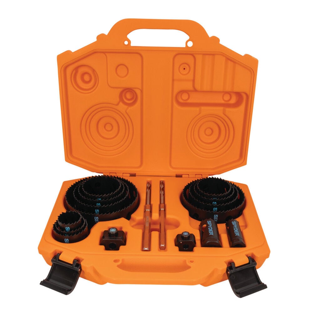 Spyder Bi-Metal Master Electrician Hole Saw Kit, 13 Hole Saws 17 Pieces, large image number 7