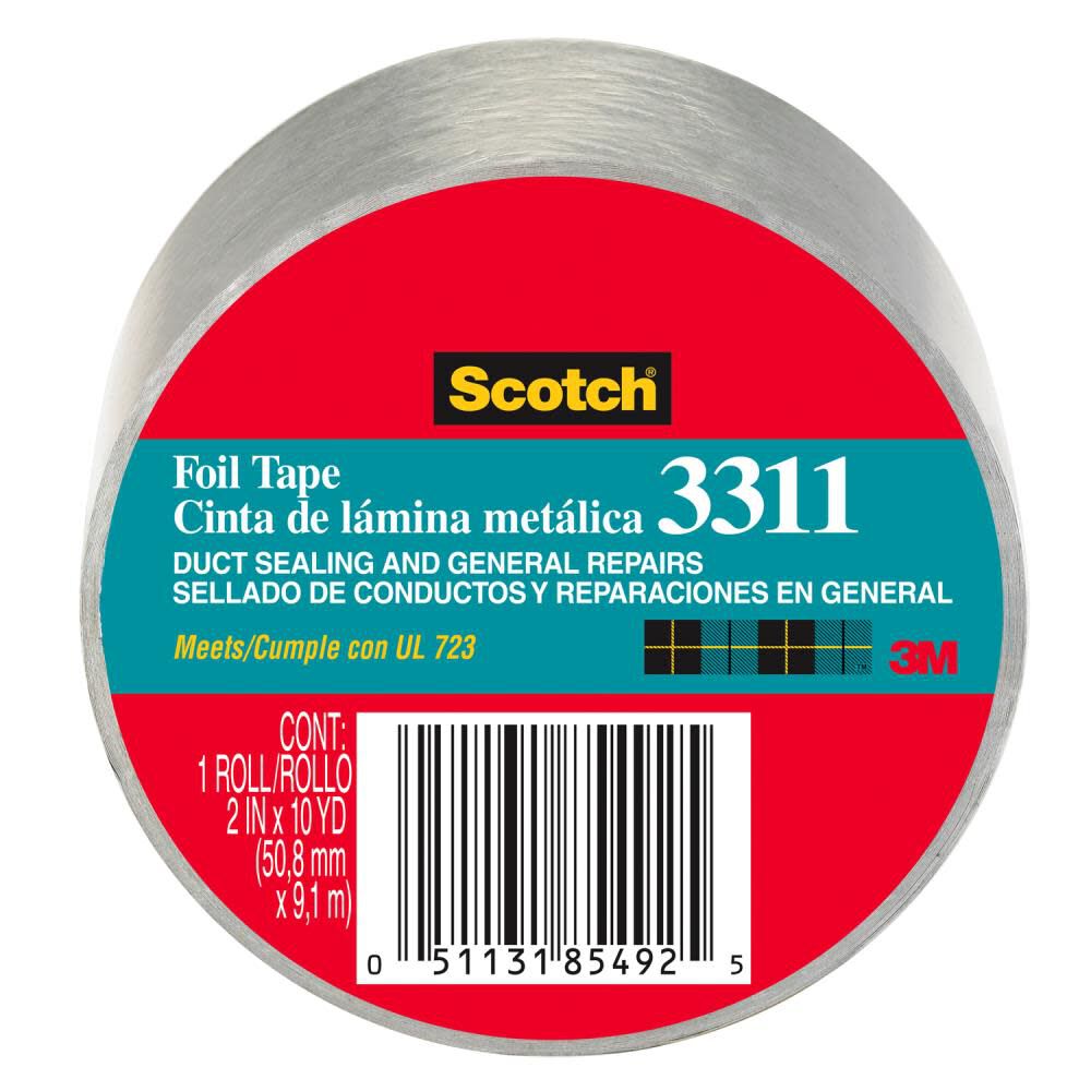 3M 2 Inch x 10 Yd. Roll of Foil Tape – 85492