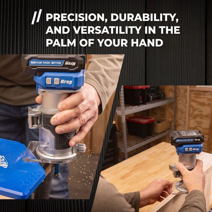 Kreg 20V Ionic Drive 1/4 Inch Trim Router (Bare Tool), large image number 1