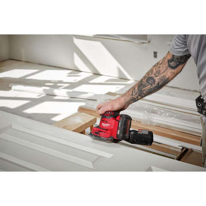 Milwaukee M18 Orbital 1/4 Sheet Sander (Bare Tool) Reconditioned, large image number 8
