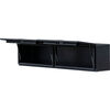 Buyers Products Company 16x13x88 Inch Matte Black Diamond Tread Aluminum Topsider Truck Box with Flip-Up Doors, small image number 4