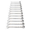 GEARWRENCH 12 Pc 90T 12 Point Metric Combination Ratcheting Wrench Set, small