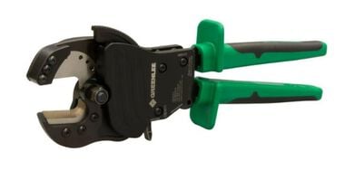 Greenlee Ratchet ACSR Cutter 11.25in Cushioned Grip Open Jaw