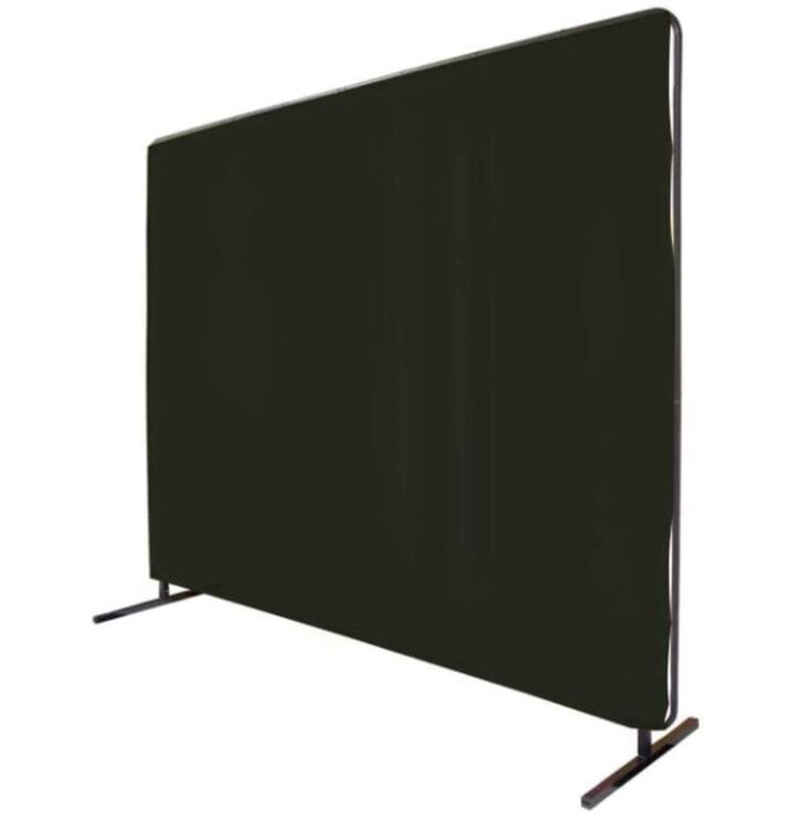 Black Stallion 6' x 6' Shade 8 Welding Screen & Frame Black, large image number 1