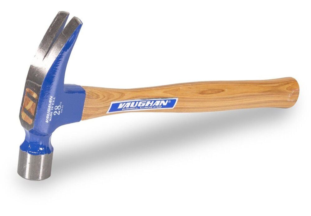 Vaughan 999 Series 28 Oz Smooth Face Hammer with Hickory Handle, large image number 1
