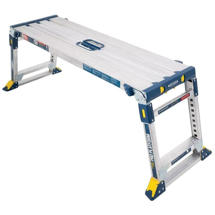 Werner 9 Ft. 300 Lbs Aluminum Adjustable Height Pro Work Platform, large image number 2