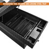 Buyers Products Company 18x20x71 Inch Textured Matte Black Diamond Tread Aluminum Gull Wing Truck Box, small image number 5