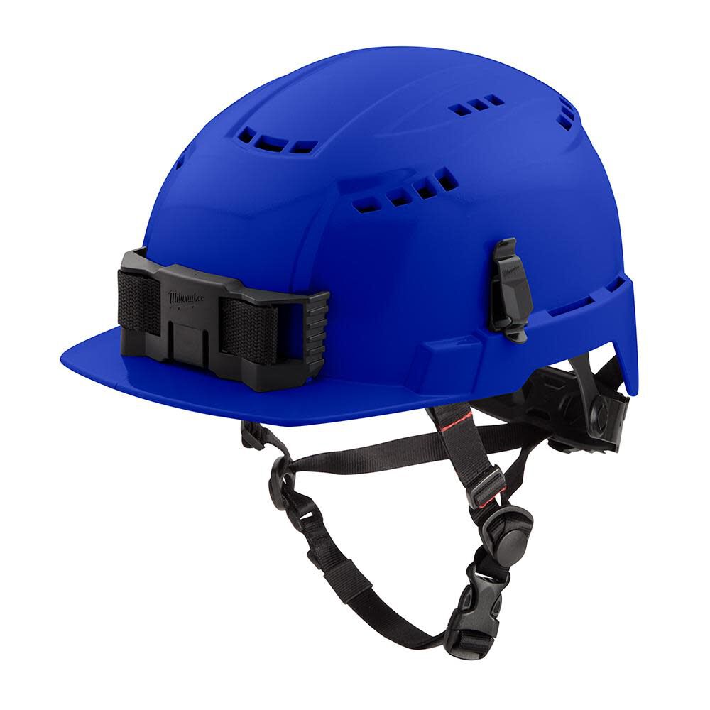 Milwaukee Blue Front Brim Vented Helmet with BOLT Class C, large image number 5