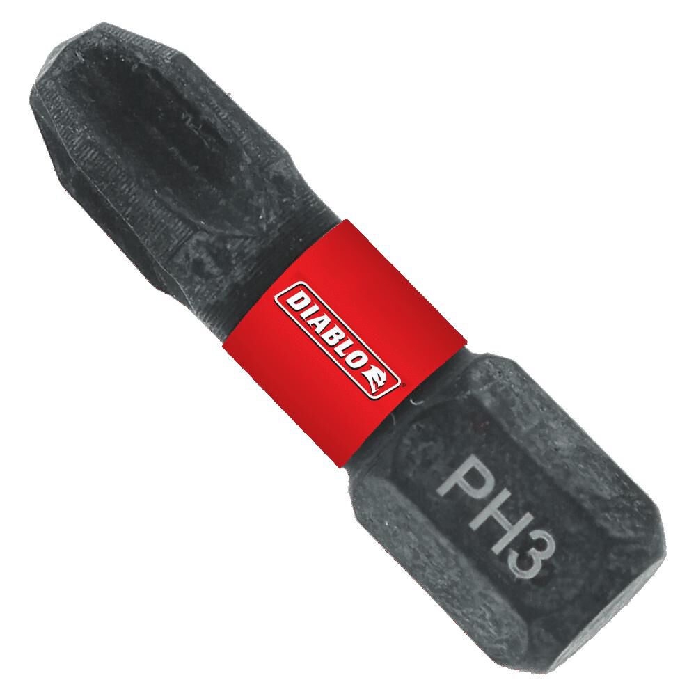 Diablo Tools 1 Inch #3 Phillips Drive Bits 5 Pack, large image number 1