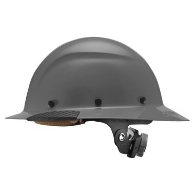 Lift Safety Hard Hat DAX Gray Fiber Resin Full Brim