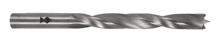 Fisch 3/8 Inch Steel Double Flute Brad Point Drill Bit, large image number 1