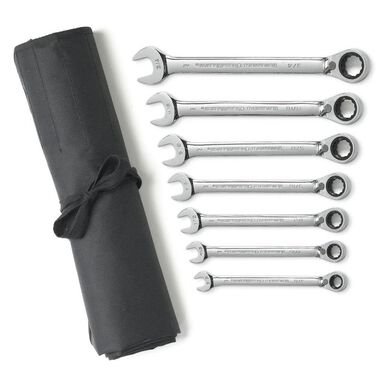 GEARWRENCH Ratcheting Wrench Set 7 pc Sae Reversible Combination