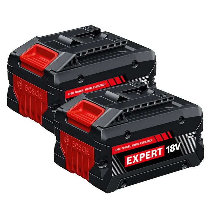 Bosch 18V 8 Ah High Power Battery 2 Pack