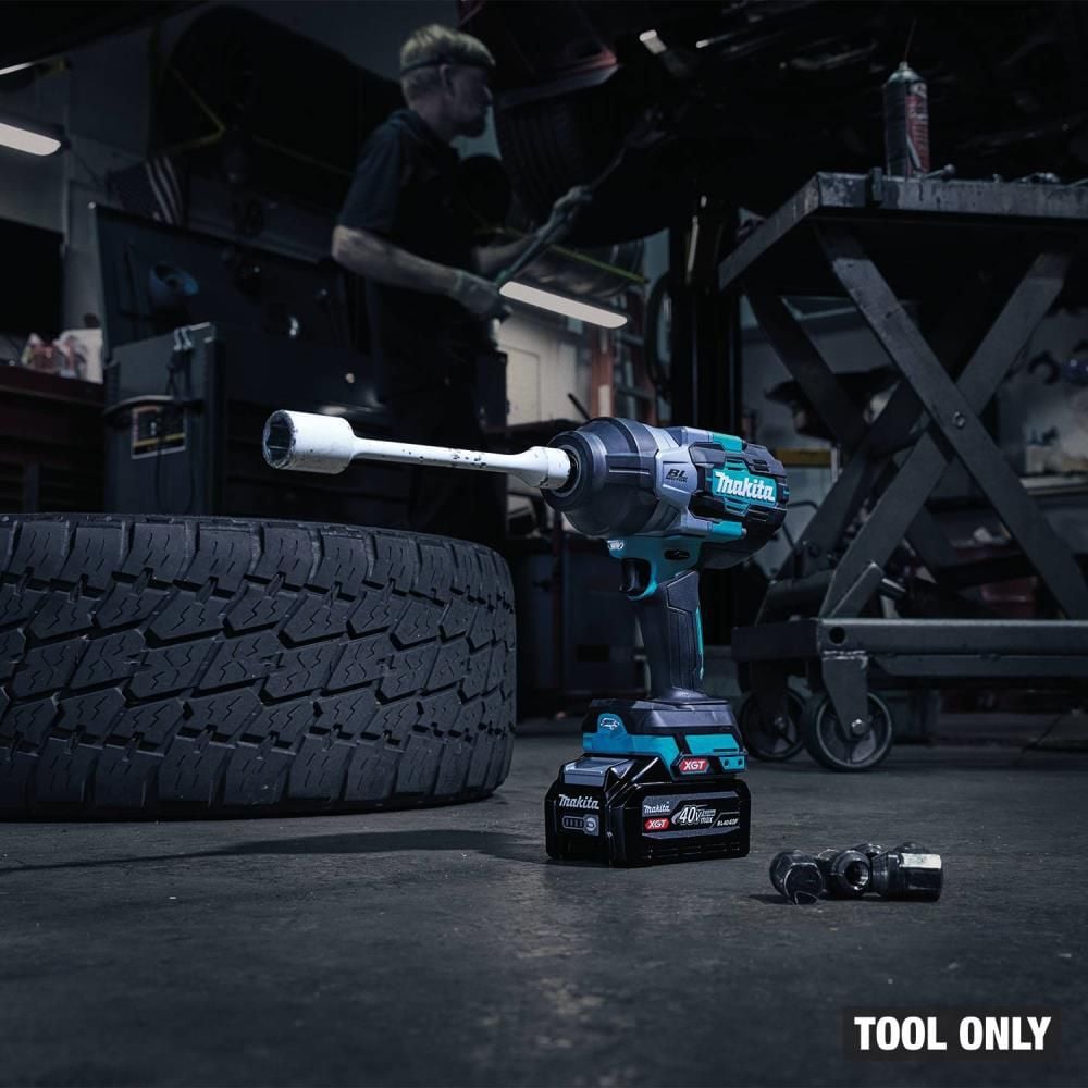 Makita 40V max XGT Brushless Cordless 4-Speed High-Torque 1/2 Inch Square Drive Impact Wrench with  Detent Anvil (Bare Tool), large image number 2