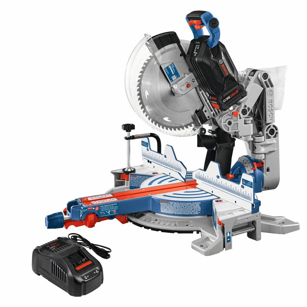 Bosch 18V 12 Inch Dual-Bevel Miter Saw Kit - Reconditioned, large image number 1