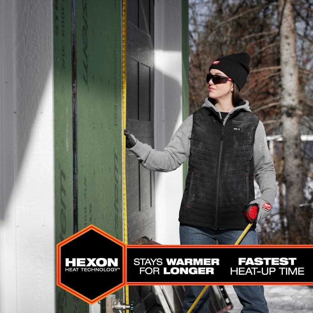 Milwaukee M12 Womens Heated AXIS Vest Kit, Gray, Large, large image number 6