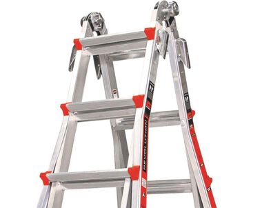 Little Giant Safety Revolution M22 Aluminum Type-1A 300lb Telescoping Multi-Position Ladder with Ratchet Leg Leveler, large image number 10