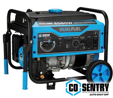 Pulsar Products 6580 Watt Dual Fuel Generator with CO Alert