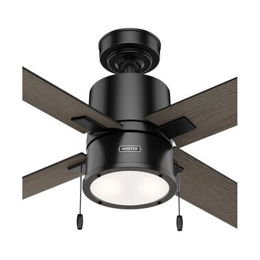 Hunter Fan Beck Ceiling Fan 52in Matte Black/Greyed Walnut, large image number 5