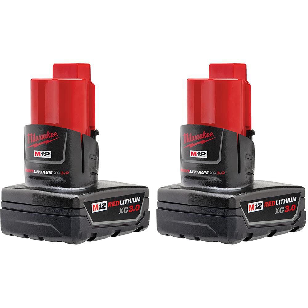 Milwaukee Promotional M12 REDLITHIUM XC 3.0Ah Battery 2pk, large image number 1