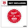 Milwaukee 7-1/4 Inch 24T Thick Kerf Framing Circular Saw Blade Contractor Pack - 25 Pack, small image number 3