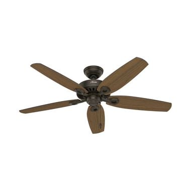 Hunter Fan Builder Elite Ceiling Fan 52in New Bronze Stained Oak, large image number 0