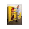 Justrite 12 Gallon Yellow Steel Manual Close Flammable Cabinet, small image number 5