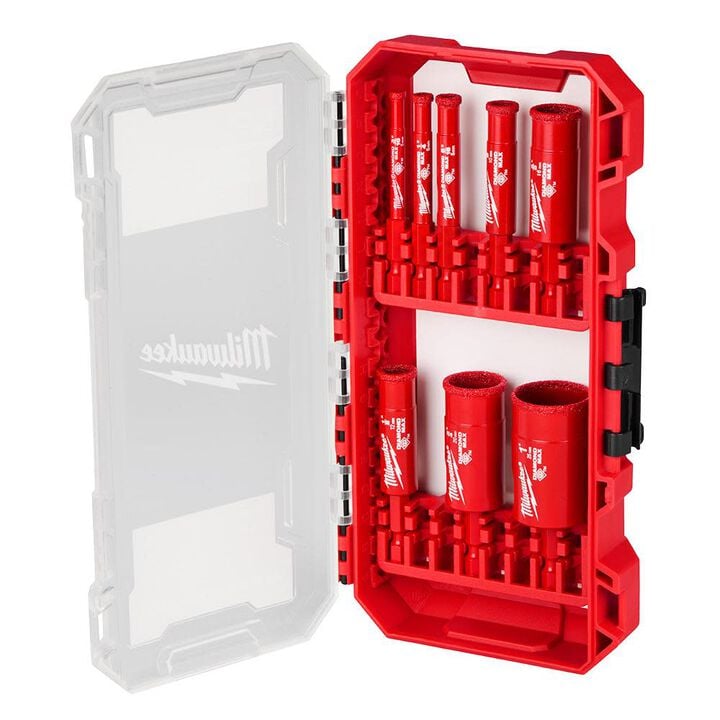 Milwaukee Diamond Max Hole Saw Bit Set, 8 Piece