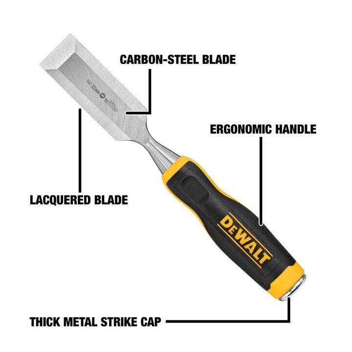 DEWALT 1-1/4 Inch Wood Chisel, large image number 2