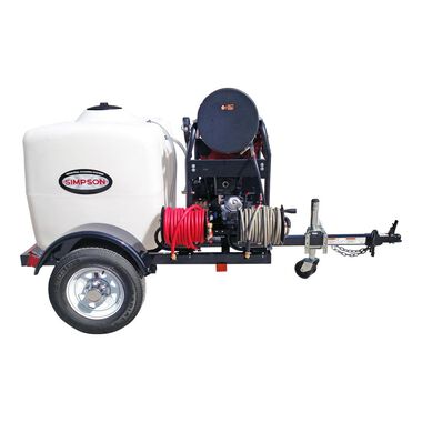 Simpson Hot Water Professional Gas Pressure Washer Trailer 4000 PSI, large image number 9