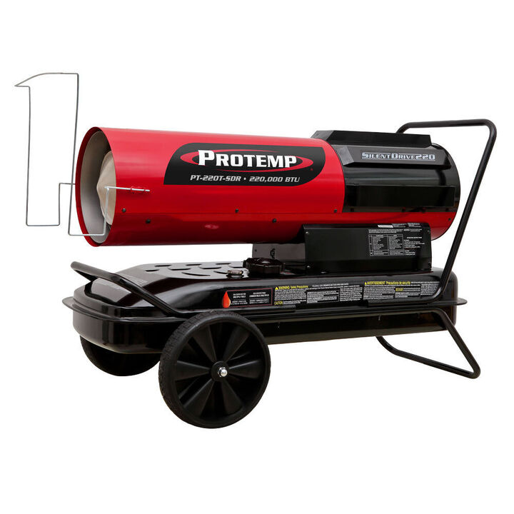 Protemp 220000 BTU Silent Drive Kerosene Forced Air Heater