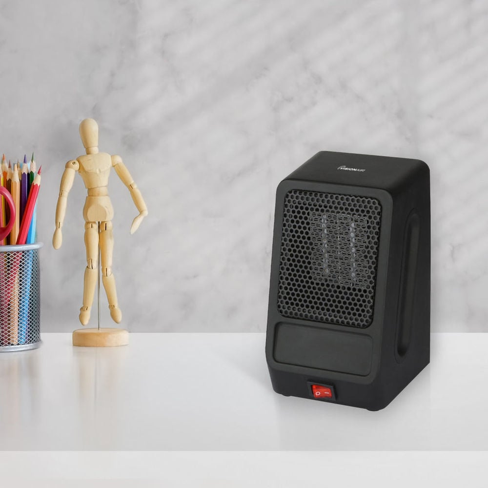 VisionAir 7 In. 400W 1365 Btu 65 Sq-Ft. Personal Ceramic Heater, large image number 7