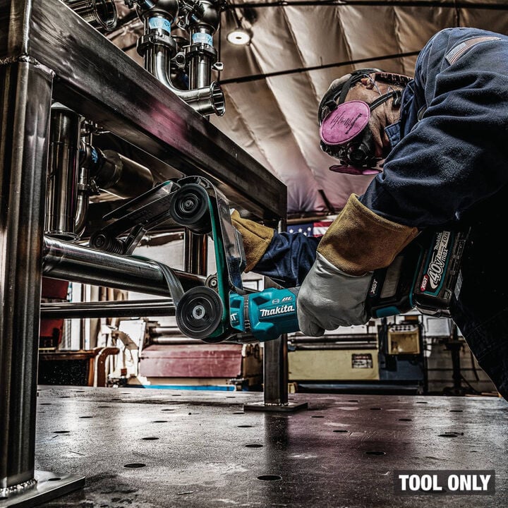 Makita 40V max XGT Brushless Cordless 1-9/16 Inch x 30 Inch Pipe Belt Sander, (Bare Tool), large image number 8