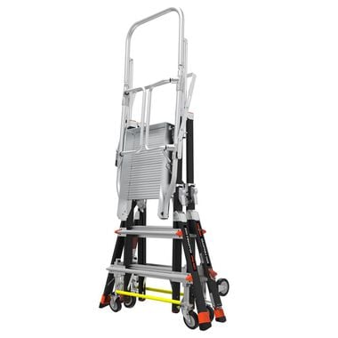 Little Giant Safety Cage Model 8 Ft. to 14 Ft. IAA FG with Wheel Lift and Ratchet Levelers, large image number 6
