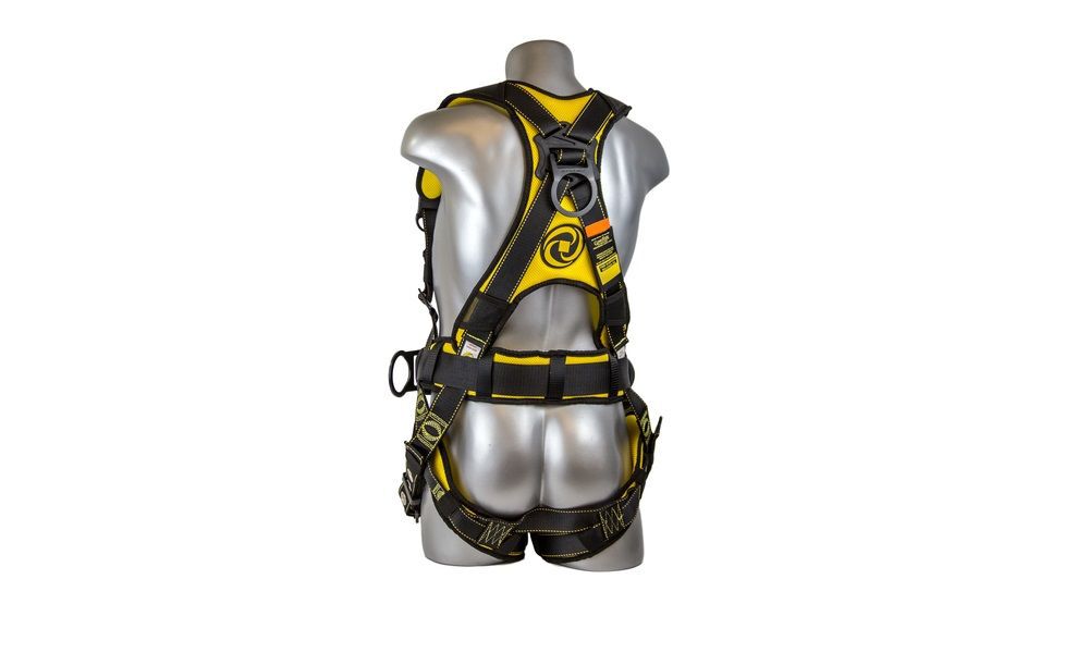 Guardian Fall Protection X-Large Cyclone Construction Harness - Black/Yellow, large image number 2