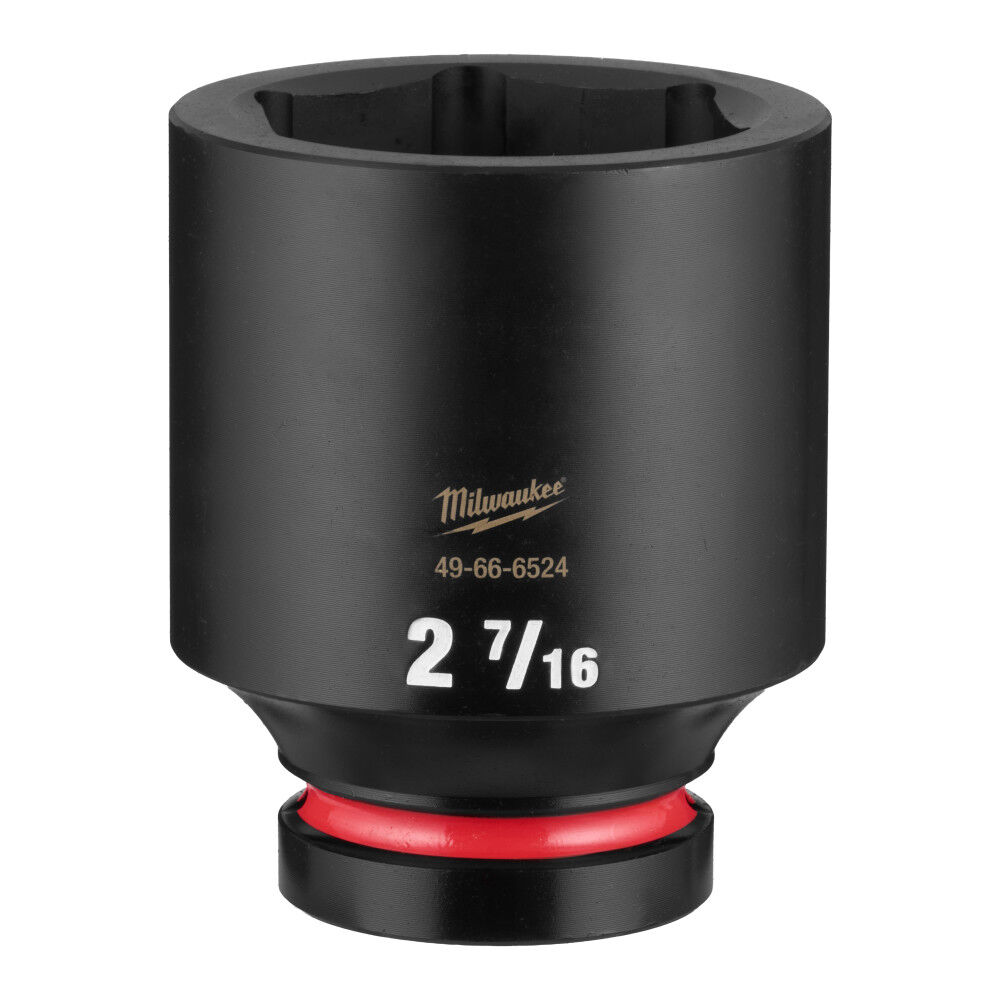Milwaukee SHOCKWAVE Impact Duty 1 Inch Drive 2-7/16 Inch Deep 6 Point Socket - 49-66-6524