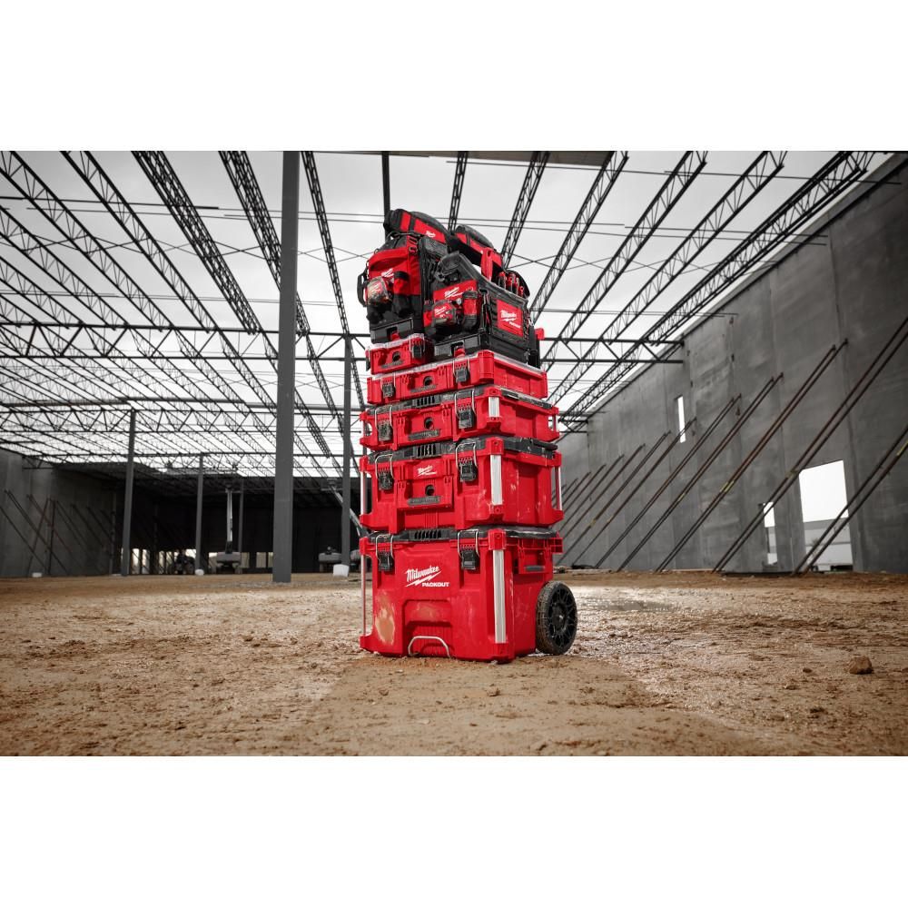 Milwaukee PACKOUT 15 Inch Structured Tool Bag & Compact Low-Profile Organizer Bundle, large image number 9