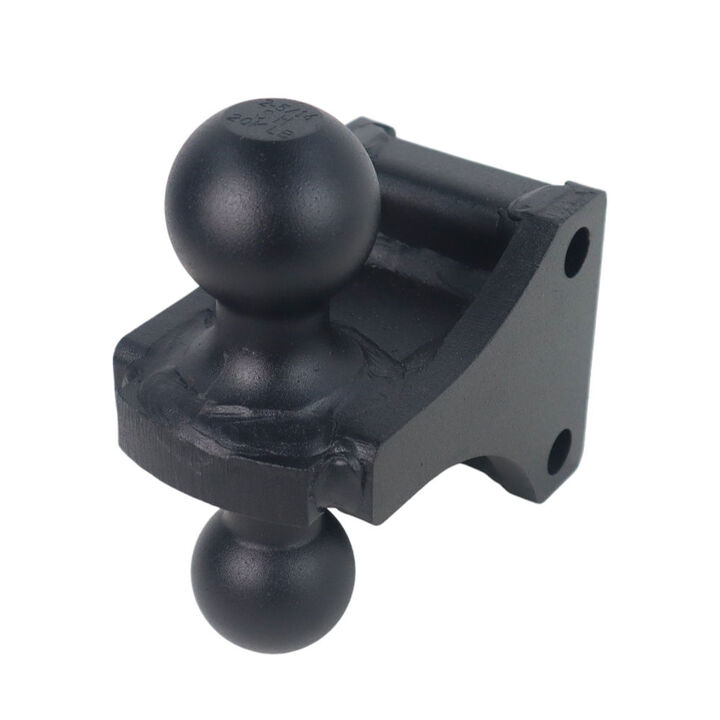 Shocker Hitch 14K 2 Inch Air Receiver Hitch & Black Combo Sway Bar Tab Ball Mount 2 Inch & 2 5/16 Inch Hitch Balls, large image number 2