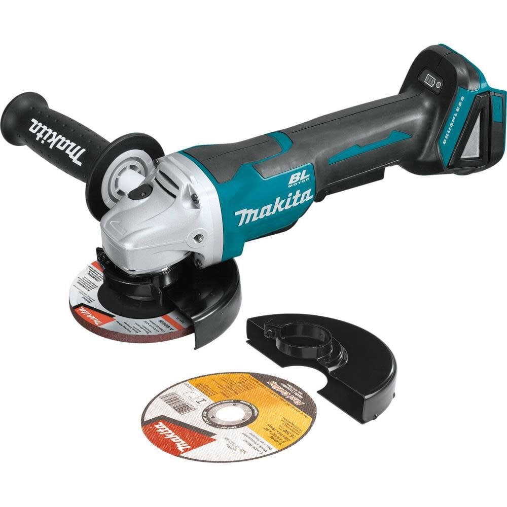 Makita 18V LXT 4-1/2/5in Paddle Switch Cut-Off/Angle Grinder with Electric Brake (Bare Tool) – XAG11Z