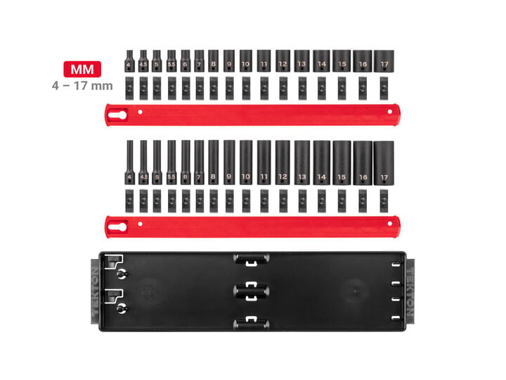 Tekton 1/4 Inch 6 Point Impact Socket Set, 32 Pieces (4-17 mm), large image number 4