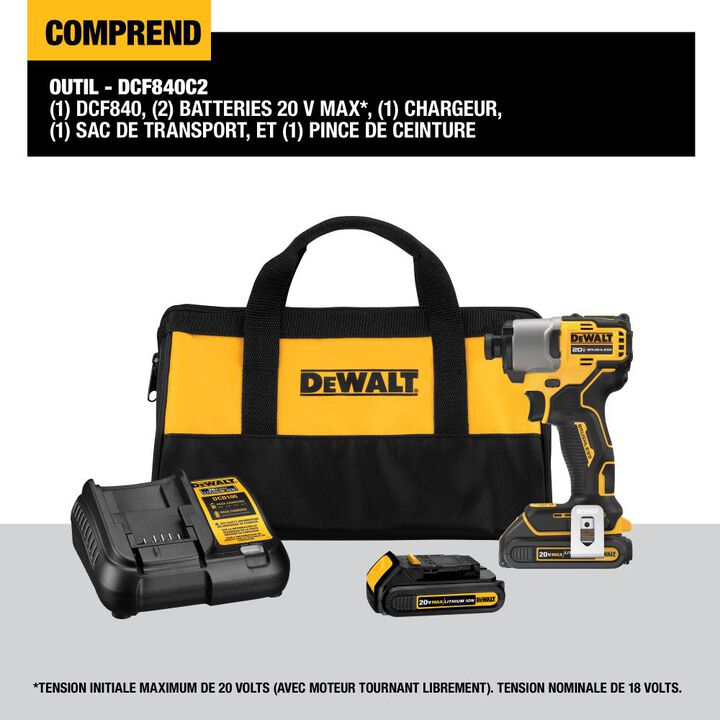 DEWALT 20V Brushless Impact Driver Kit & Rapid Load Accessory Sets With Toughcase+ Bundle, large image number 9
