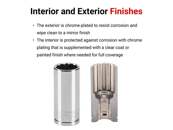Tekton 3/8 Inch Shallow, Semi-Deep, and Deep 12 Point Sockets, Rails, 45 Pieces, large image number 1