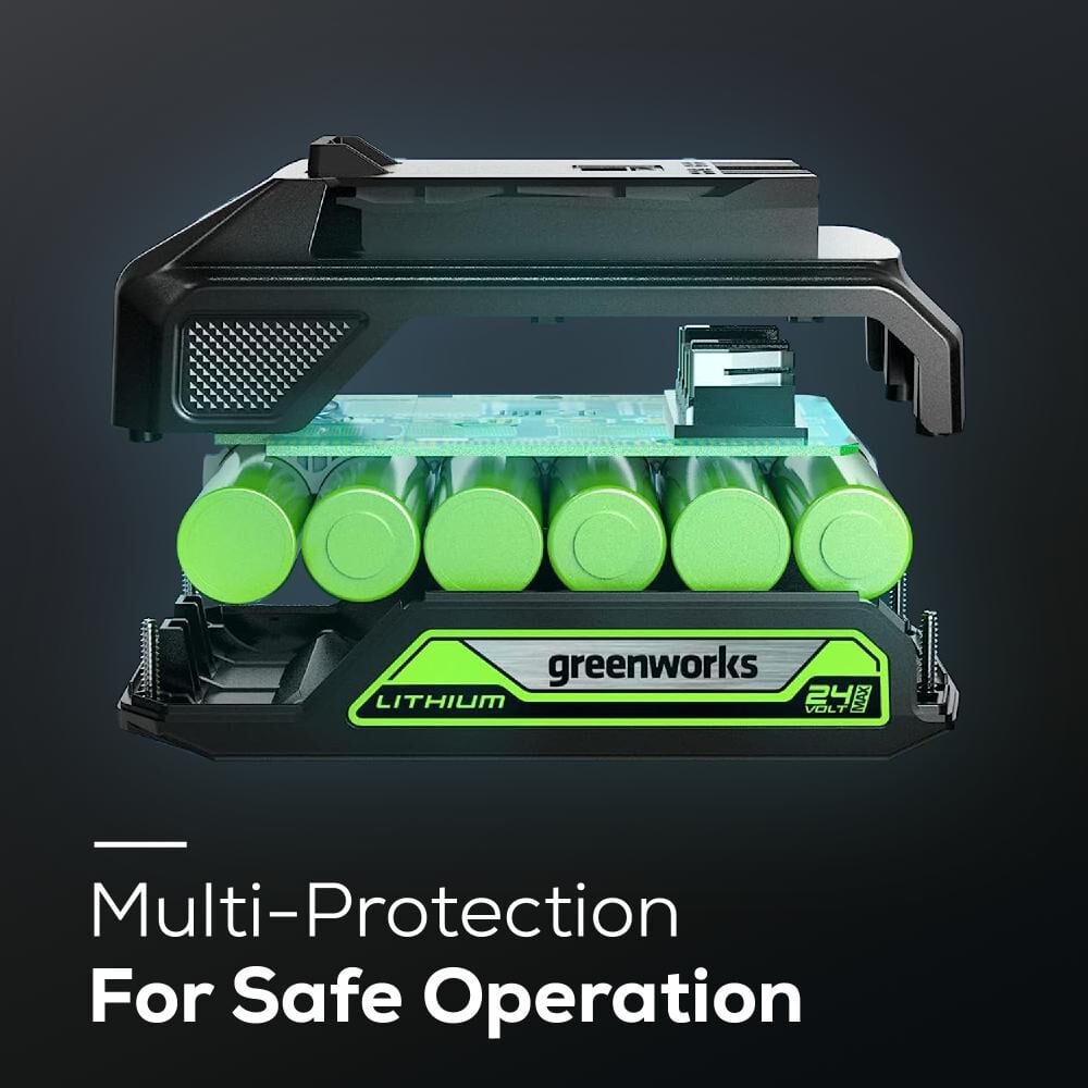 Greenworks 24V 2Ah Lithium Ion Power Tool Battery Pack with Fuel Indicator, large image number 8