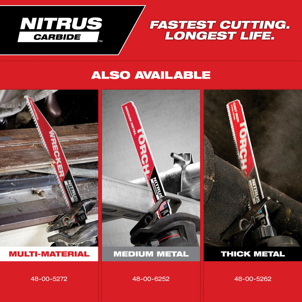 Milwaukee 9inch 7TPI The TORCH for Cast Iron with NITRUS CARBIDE 1PK, large image number 11
