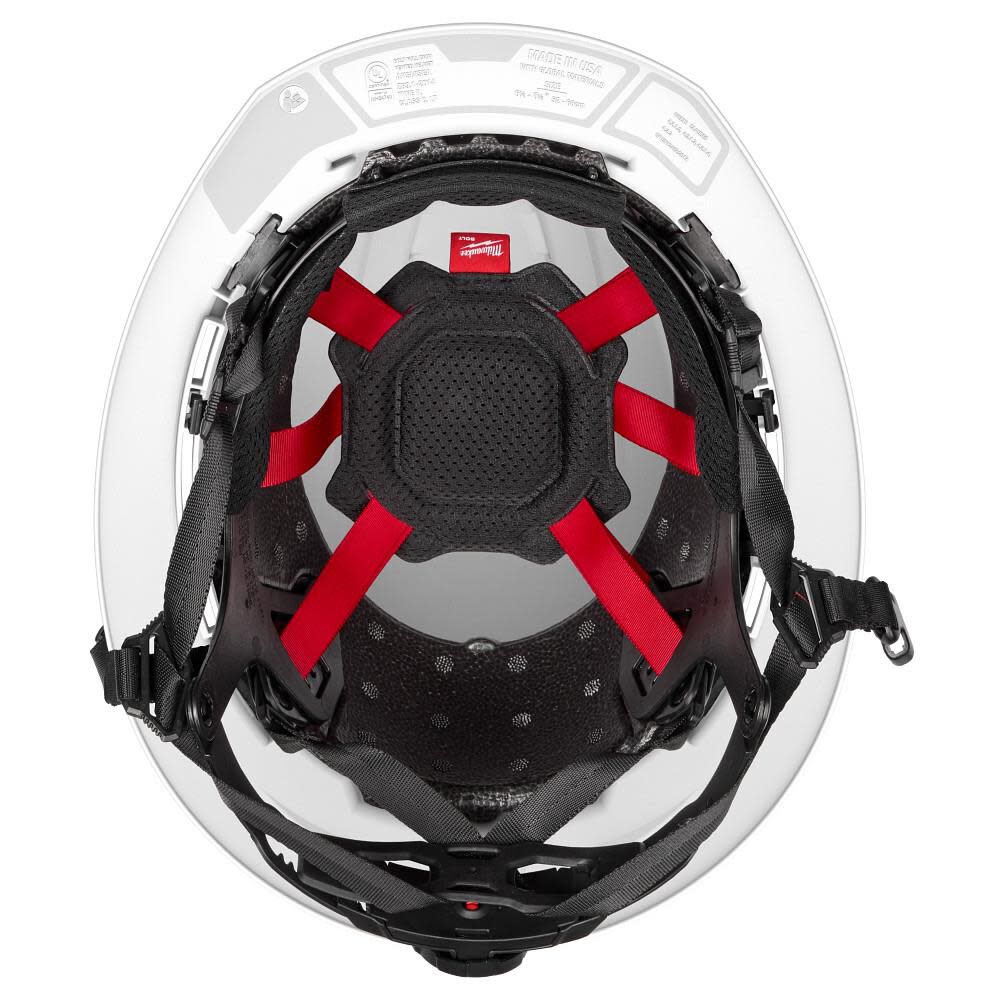 Milwaukee BOLT Orange Full Brim Safety Helmet Type 2 Class E & USB Cooling Fan, large image number 2
